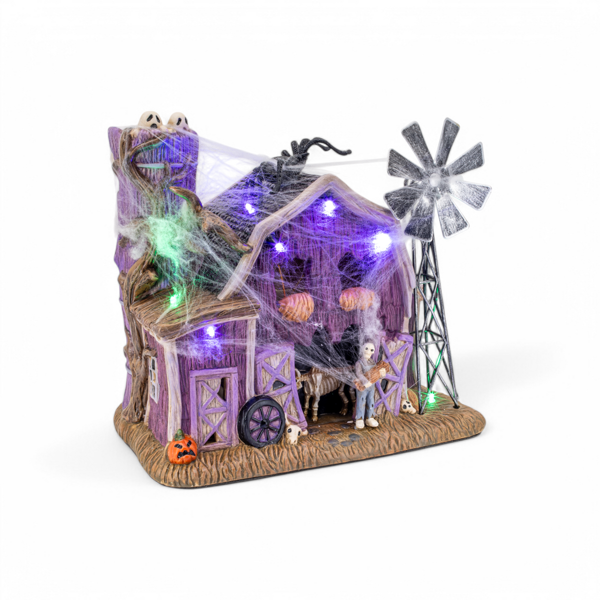 The Webbed Barn Halloween Village