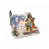 Country Log Cabin Christmas Village