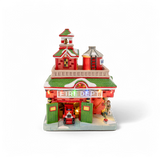 Vintage Fire Department Christmas Village