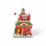 Vintage Fire Department Christmas Village