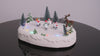 Snowmen Ice Skating Rink Outdoor Park Animated Christmas Village Decoration